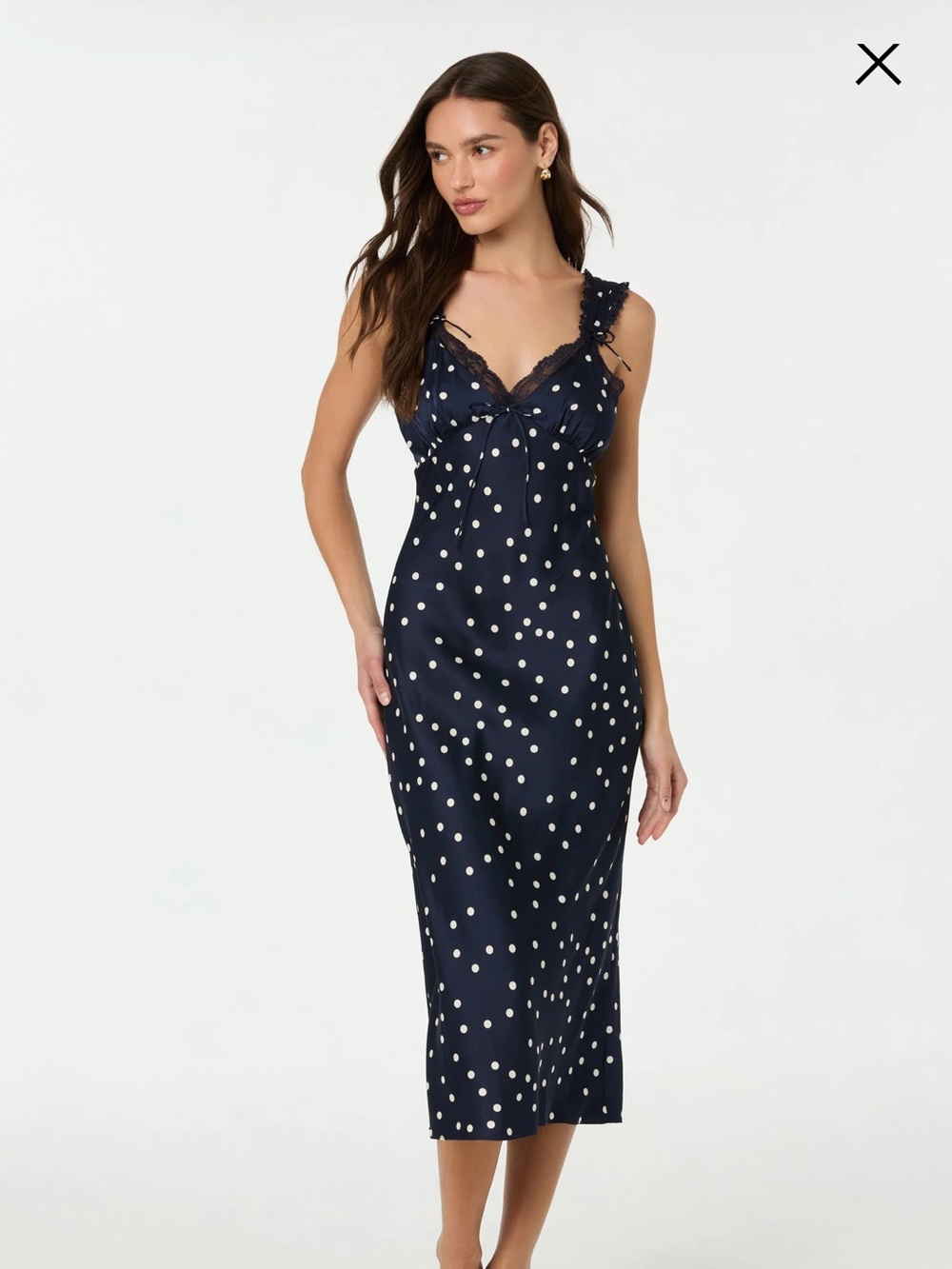 ASTR the label polka dot slip dress size large